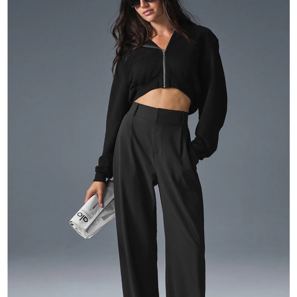 ALO Yoga Black Wide Leg Pants